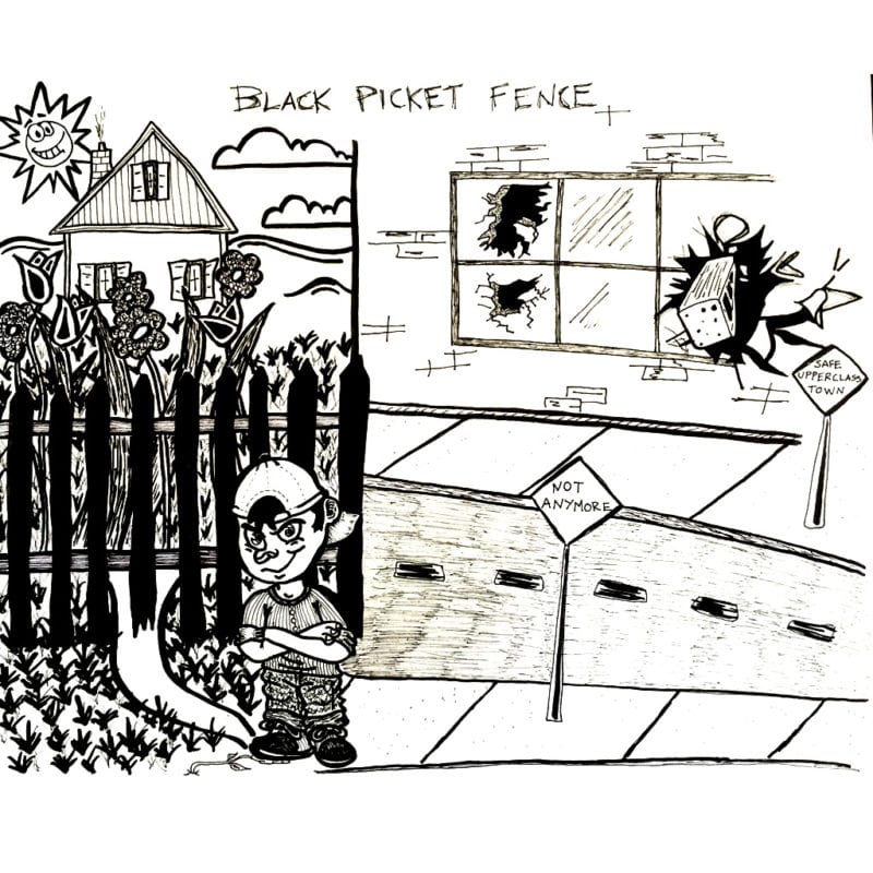 BLACK PICKET FENCE Scrambled Gregs Cartoon